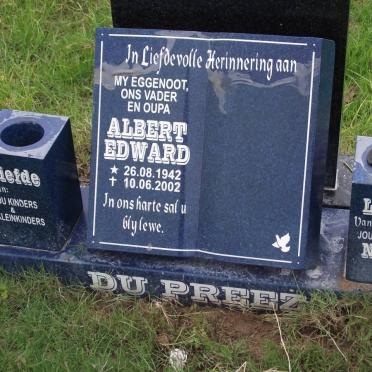 PREEZ Albert Edward, du 1942-2002