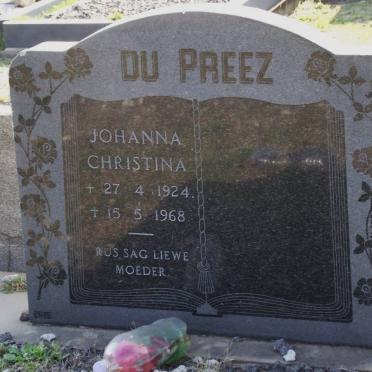 PREEZ Johanna Christina, du 1924-1968