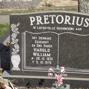 PRETORIUS Harold William 1935-1978
