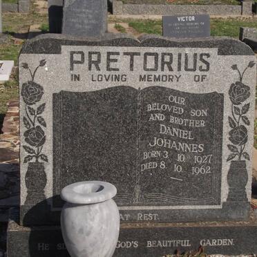 PRETORIUS Daniel Johannes 1927-1962
