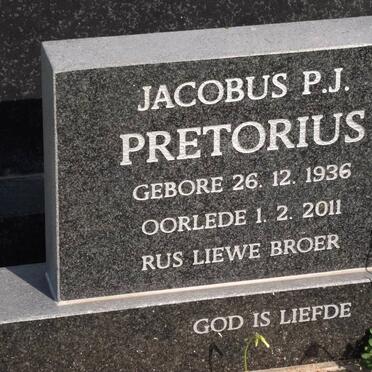 PRETORIUS Jacobus P.J. 1936-2011