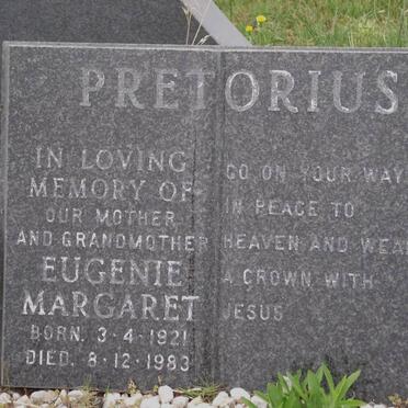 PRETORIUS Eugenie Margaret 1921-1983