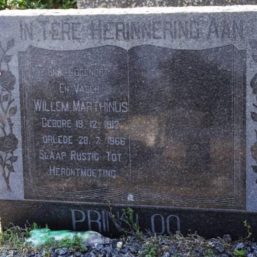 PRINSLOO Willem Marthinus 1912-1966