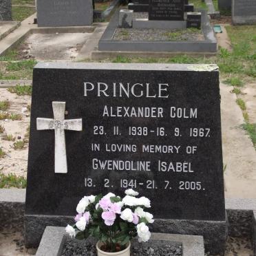 PRINGLE Alexander Colm 1938-1967 &amp; Gwendoline Isabel 1941-2005
