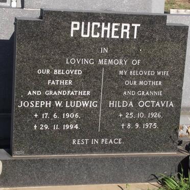 PUCHERT Joseph W. Ludwig 1906-1994 &amp; Hilda Octavia 1926-1975