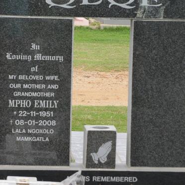 QEQE Mpho Emily 1951-2008