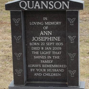 QUANSON Ann Josephine 1935-2009