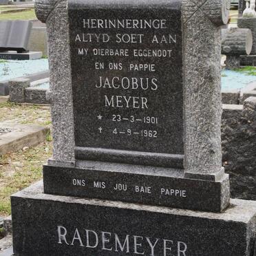 RADEMEYER Jacobus Meyer 1901-1962