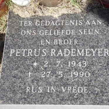 RADEMEYER Petrus 1943-1990