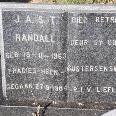 RANDALL J.A.S.T. 1963-1984