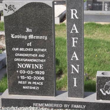RAFANI Nowine 1929-2006
