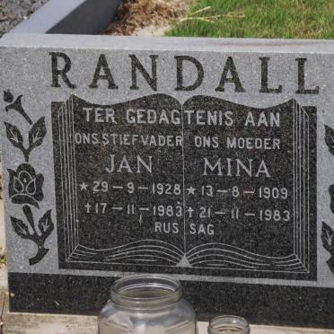 RANDALL J.W. 1928-1983 &amp; J.C.G. 1909-1983