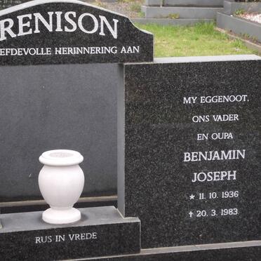 RENISON Benjamin Joseph 1936-1983