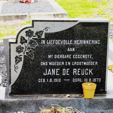 REUCK Jane, de 1910-1973