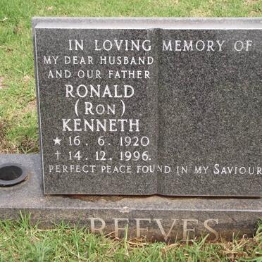 REEVES Ronald Kenneth 1920-1996
