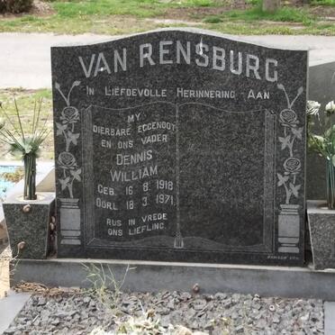 RENSBURG Dennis William, van 1918-1971