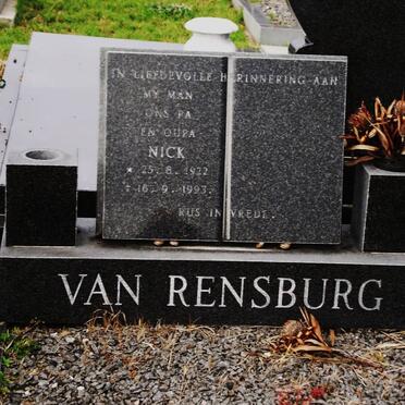 RENSBURG Nickolaas H., van 1922-1993