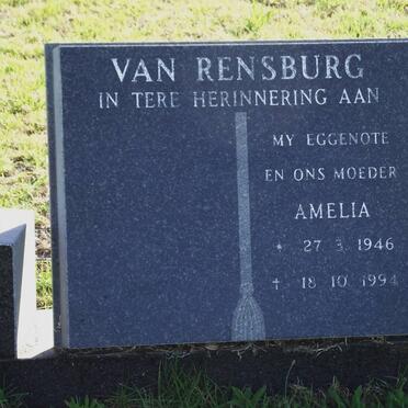 RENSBURG Amelia Mirriam, van 1946-1994