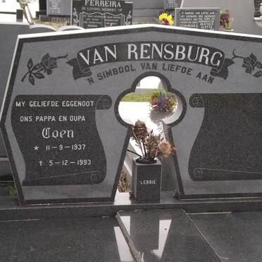 RENSBURG Coen, van 1937-1993