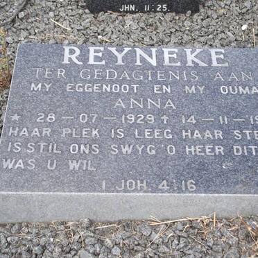 REYNEKE Anna 1929-1993