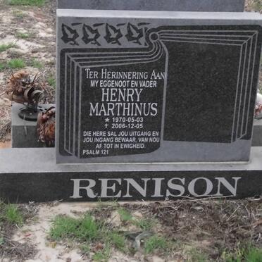 RENISON Henry Marthinus 1970-2006