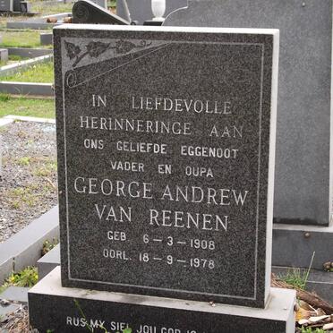 REENEN George Andrew, van 1908-1978