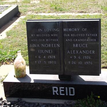 REID Bruce Alexander 1926-1976 &amp; Una Noreen 1928-1973