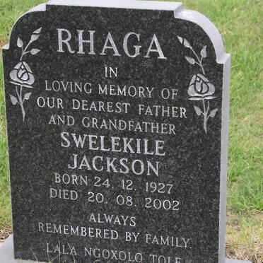 RHAGA Swelekile Jackson 1927-2002