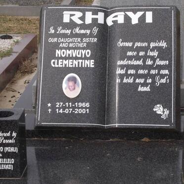 RHAYI Nomvuyo Clementine 1966-2001