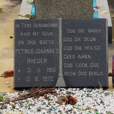 RHEDER Petrus Johannes 1951-1972