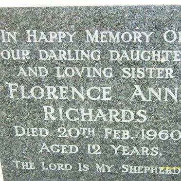 RICHARDS Florence Ann -1960