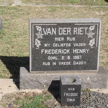 RIET Frederick Henry, van der -1967