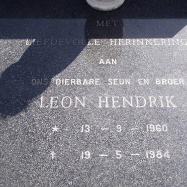 RIDDER Hendrik Andries, de 1936-1985 :: RIDDER Leon Hendrik, de 1960-1984