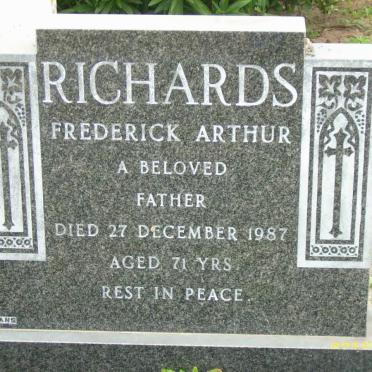 RICHARDS Frederick Arthur 1916-1987