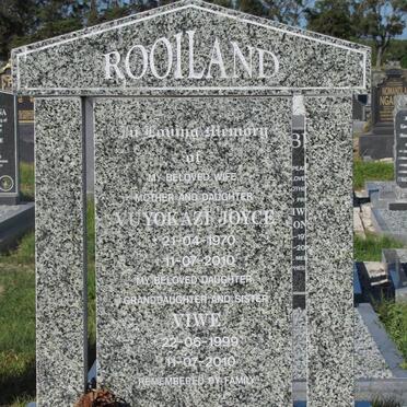 ROOILAND Vuyokazi Joyce 1970-2010 :: ROOILAND Viwe 1999-2010
