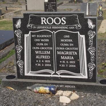 ROOS Willem Alfred 1925-2004 &amp; Magrieta Maria 1923-2004