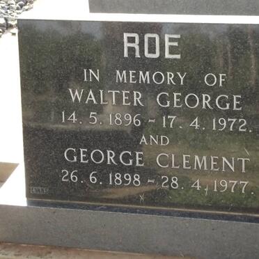 ROE Walter George 1896-1972 :: ROE George Clement 1898-1977