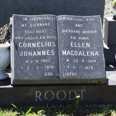 ROODT Cornelius Johannes 1902-1978 &amp; Ellen Magdalena 1904-1979