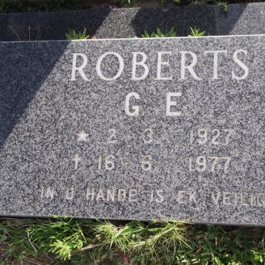 ROBERTS G.E. 1927-1977