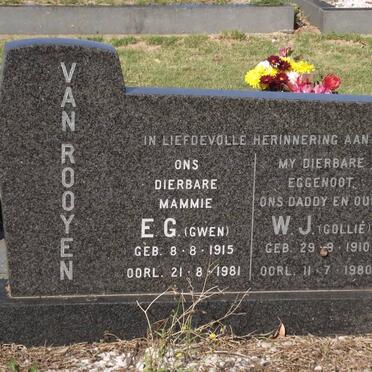ROOYEN W.J., van 1910-1980 &amp; E.G. 1915-1981