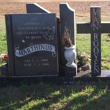 ROOYEN Marthinus, van 1948-1996
