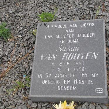 ROOYEN Susannna Magdalena, van 1957-1998