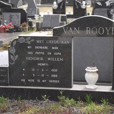 ROOYEN Hendrik Willem, van 1930-1985