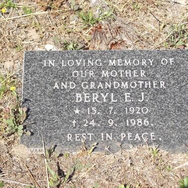 ROOYEN Beryl E.J., van 1920-1986