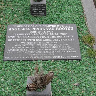 ROOYEN Angelica Pearl, van 1934-2004