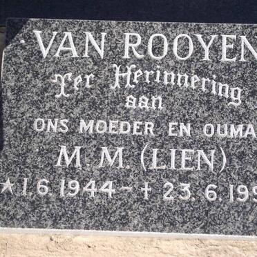 ROOYEN Martha Magdalena, van 1944-1998