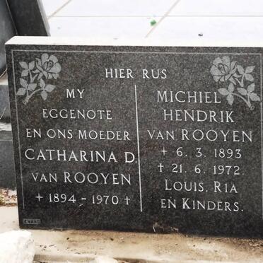 ROOYEN Michiel Hendrik, van 1893-1972 &amp; Catharina D. 1894-1970