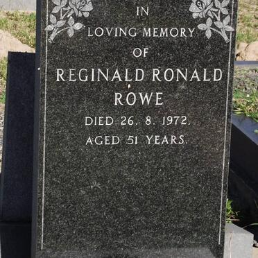 ROWE Reginald Ronald 1920-1972