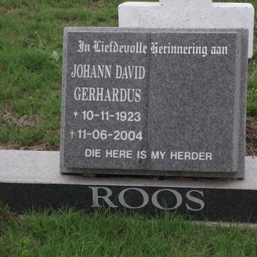 ROOS Johann David Gerhardus 1923-2004