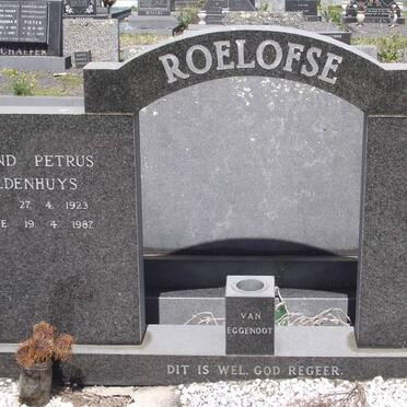 ROELOFSE Cecilia nee GELDENHUYS 1949-1978 :: GELDENHUYS Barend Petrus 1923-1987